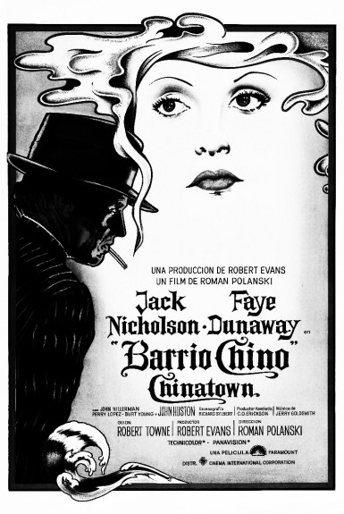 Chinatown-1974-Roman Polanski-Jack Nicholson-Faye Dunaway-neo noir-Barrio Chino film poster-Afterhour Sleaze and Dignity